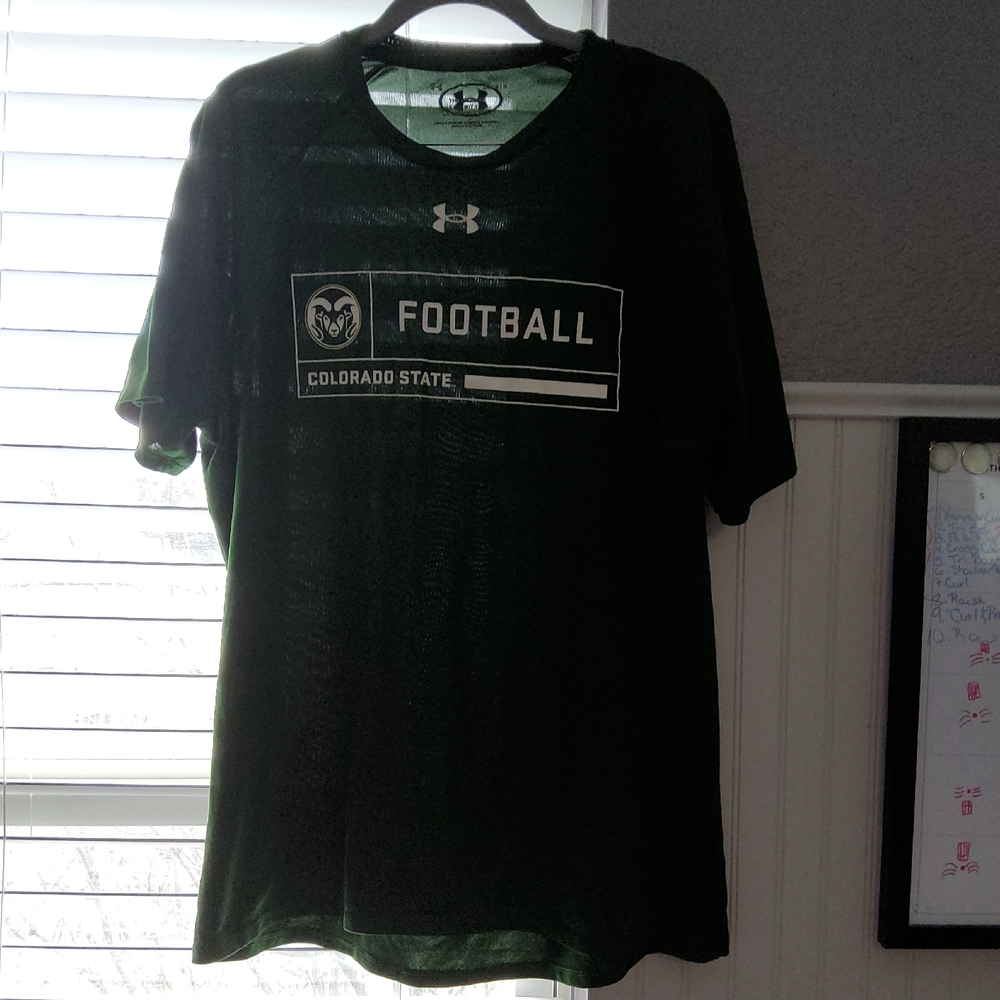 Under Armour Green Colorado State Football Tee